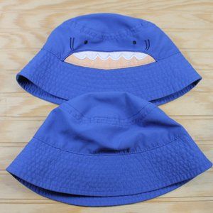 Lot of 2_Toddler 12-18 Month_Carter's Children Shark bucket hats with chin strap